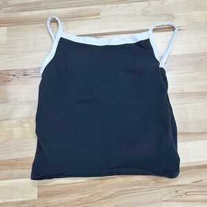 Women's Black and White Lululemon Tank Top